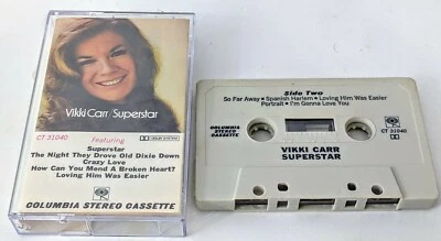 Vikki Carr Superstar Cassette tape album 1971 pop jazz country - Image 1 of 4