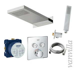 vanvilla Duschset Regendusche mit Duscharmatur Grohe Unterputz G03 poliert - Bild 1 von 6