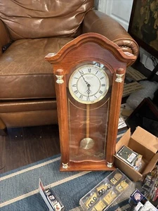 Strausbourg Manor Wall Clock Quartz Westminster Chime Wood Movement 25” - Picture 1 of 1