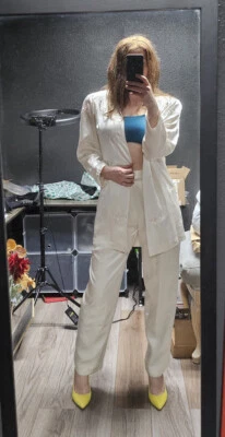 Paul Alexander 100% шелк винтажный костюм размер M - Изображение 1 из 4