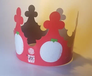 Burger King Paper Crown Hat Christmas Holiday My Way From Usa Collectible 2019 - Picture 1 of 3