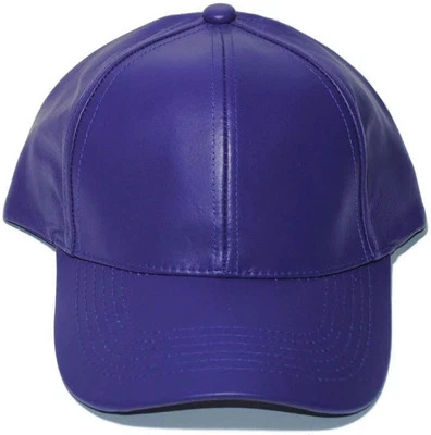 Gorra de béisbol ajustable de cuero genuino liso EE. UU. sombrero gamuza envejecida cuero Foto 1 de 3