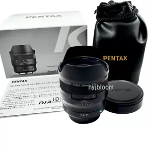 New HD PENTAX-D FA 21mm F2.4 ED Limited DC WR Lens -BLACK Full-Frame KAF4 Mount - Picture 1 of 8