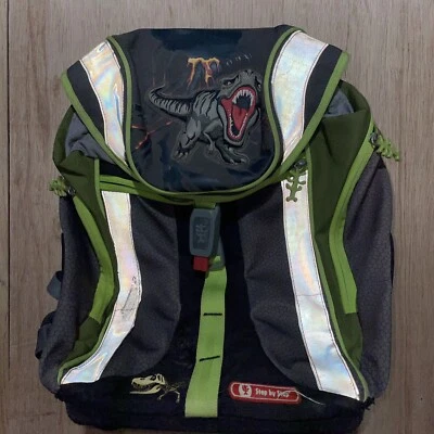 Mochila Cartera Paso a Paso Flexline Diseño de Dinosaurio 3D Rara de Encontrar Foto 1 de 4