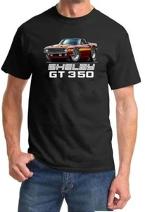 1969 1970 Shelby GT350 Mustang Convertible Full Color Tshirt NEW FREE SHIPPING - Picture 1 of 11