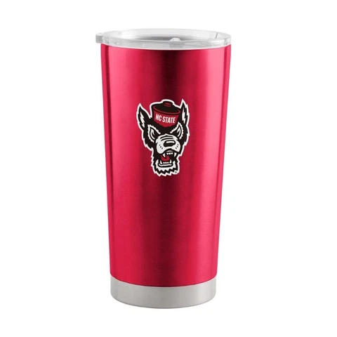 NC State Wolfpack 20oz Stainless Steel Travel Tumbler [NEW] NCAA Mug Glass Cup Cover