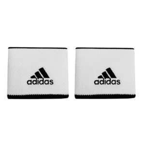 adidas Tennis Wristbands Sports Badminton Squash Sweatband White 2 PC NWT FK0911 - Picture 1 of 4