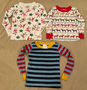 Hanna Andersson pajama top lot 90 100 boys Dala Horse Reindeer Mix It Up - Picture 1 of 7