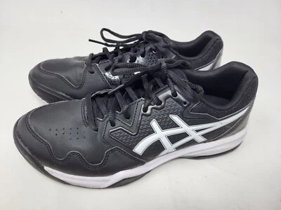 Zapatillas de tenis para hombre ASICS Gel-Dedicate 7 negras/blancas talla 7,5 EE. UU. Foto 1 de 4