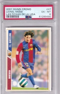 2007 Mundi Cromo No. 47 Lionel Messi Las Fichas De La Liga PSA 6 - Bild 1 von 2