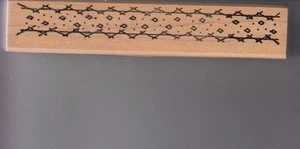 timbro in gomma punto croce senza marchio montato su legno 1/2 x 4 1/2" spedizione gratuita - Foto 1 di 2