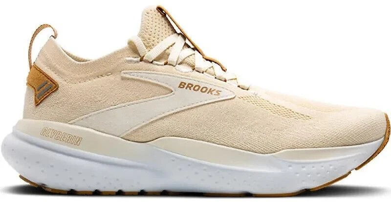 Size 9.5 - Brooks Glycerin StealthFit 21 Marshmallow Cream Biscuit W