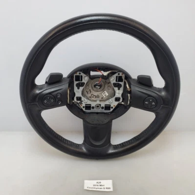 ✅ 11-16 OEM Mini Cooper R60 R61 Sport Steering Wheel Black Leather W/ Shifters - Image 1 of 4