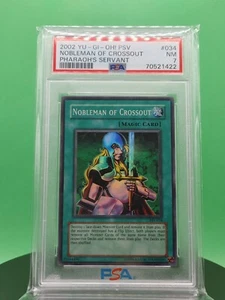PSA 7 Nobleman of Crossout PSV-034 Magic Card Super Rare 2002 English Yu-Gi-OH! - Picture 1 of 4