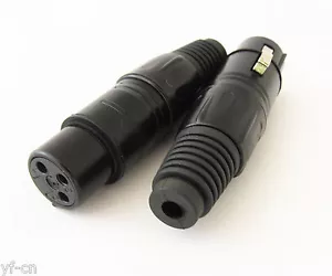 5pcs SL5230 XLR Gold 3pin Female Microphone Mic Speaker Cable Audio Connector - Picture 1 of 4