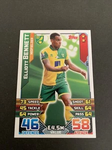 2015/16 Norwich City Elliott Bennett Topps Match Attax #207 - Picture 1 of 2