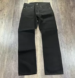 J Crew Style 1040 Men's 32x32 Japanese Fabric Kaihara Denim Black Cotton Jeans - Picture 1 of 15