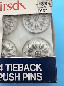 KIRSCH VINTAGE 4 TIEBACK PUSHPINS - Picture 1 of 5