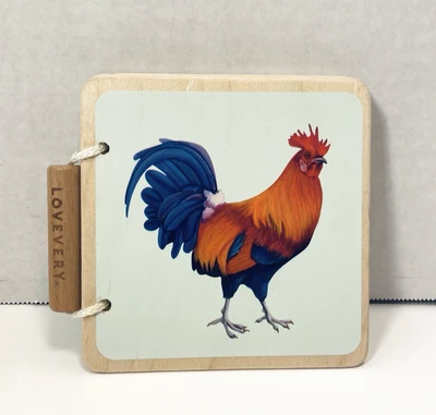 Lovevery Wooden Colorful Farm Animals Baby Montessori-Based Play Book Toy Wood - Image 1 of 4