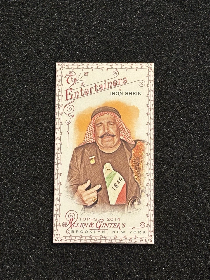2014 Topps Allen & Ginter The Iron Sheik Mini Allen Ginter Red Parallel #4/33! - Image 1 of 2