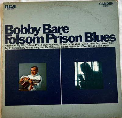 Bobby Bare - Folsom Prison Blues - 12" RCA Camden Stereo 1968 LP - Abilene - Image 1 of 4