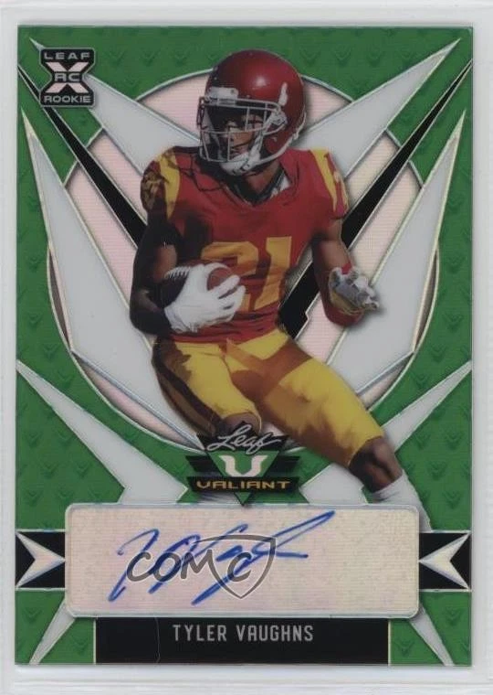 2021 Leaf Valiant /99 Tyler Vaughns #BA-TV1 Rookie Auto RC - Image 1 of 2