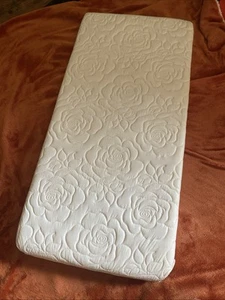Baby Bassinet Rectangle 13x27 Foam Waterproof Padded Lightly Used Mattress - Picture 1 of 6