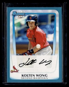 2011 Bowman Draft Picks & Prospects #BDPP91 Kolten Wong Prospects Blue #/499 - Picture 1 of 2