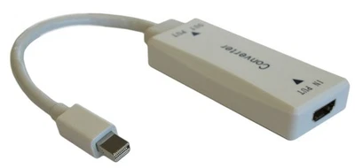 HDMI Female (Source) to Mini DisplayPort (Monitor) Male Adapter  White - Image 1 of 2
