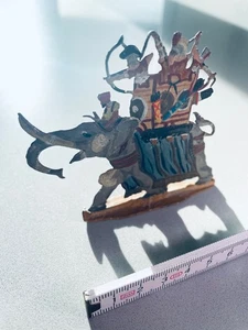 KRIEGS ELEFANT ZINN FIGUR KARTHAGO HANNIBAL RÖMER INDIEN Krieger 1860 -1900 - Bild 1 von 6