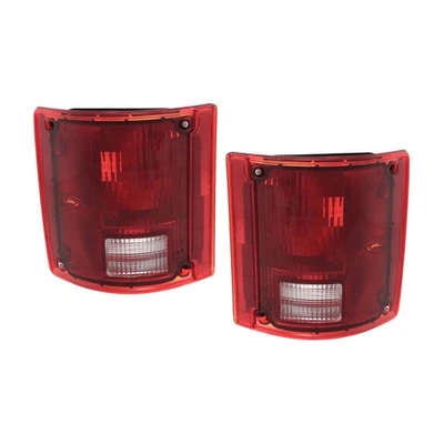 For GMC R1500/R2500 Suburban 1990 1991 Tail Lights Driver & Passenger Side Pair - Image 1 of 4