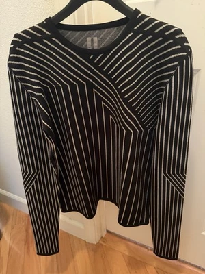 $1220 Rick Owens EDFU SS23 Wool Crew Sweater - Image 1 of 4