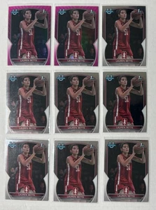 9 2022-23 Bowman Chrome University Lauren Betts 1st Bowman RC w 2 Pink Ref - Picture 1 of 1