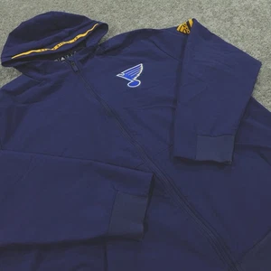 Adidas Hoodie Herren XXL Full Zip NHL Hockey St. Louis Blues Performance Pullover - Bild 1 von 12