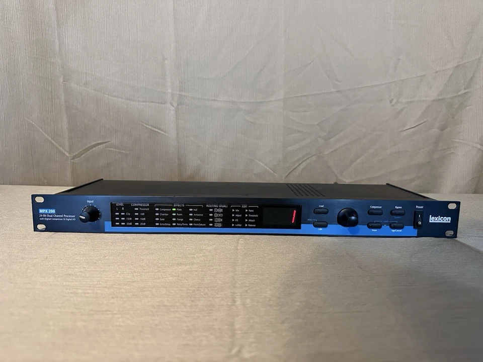 Lexicon MPX-200 Stereo Dual Effects Processor Compression  Chorus Delay 24- BIT - Image 1 of 3