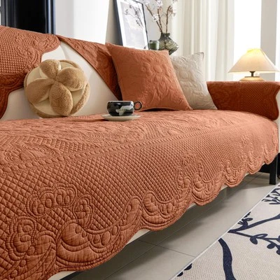 Funda de sofá acolchada de algodón boho suave bordada antideslizante cama para perros... Foto 1 de 4