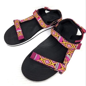 Colorful Geometric Women's Sandals Outdoor Hiking Beach Travel Size 9 - Picture 1 of 8