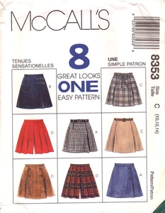 McCall's 8353 ~ Misses' Skorts-Front Panel Variations-Zipper Closure - 10-12-14 - Picture 1 of 5