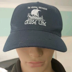 NORWEGIAN CRUISE LINE navy Embroidered logo ball hat cap sport - Picture 1 of 4