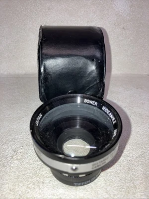 Bower Wide angle AUX. Lens S-V Japan With TIFFEN 25.5 SO 5 Adapter U.S.A. W/Case - Image 1 of 4