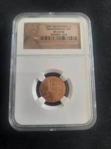 2009 SMS BRONZE LINCOLN CENT NGC MS69 RD PROFESSIONAL LIFE PENNY L3205 - Picture 1 of 6
