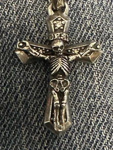 Deal Design Skelett Kruzifix Kreuz Sterling Silber Anhänger / Gabor A&G BWL - Bild 1 von 8