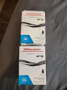 2 nowy magazyn biurowy HP 98 czarny wkład atramentowy DeskJet 5940 D4168 wygasł - Zdjęcie 1 z 1