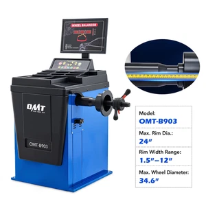 OMT Automatic Tire Wheel Balance for 24" Rim Wiith Computer Display 2HP Motor - Bild 1 von 10