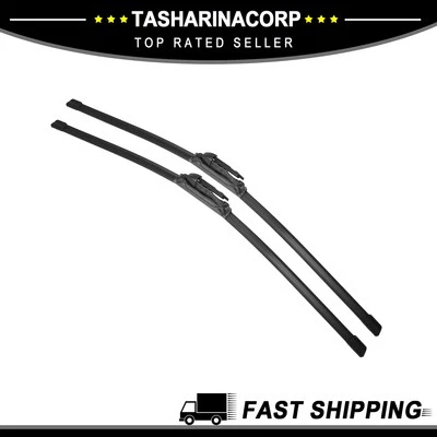 2Pcs Front Silicone Windshield Wiper Blades for Ford Escape 2020-2023 Pinch-Tab - Image 1 of 4
