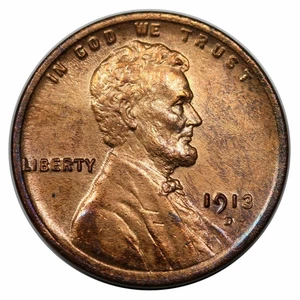 1913-D Lincoln Cent - Picture 1 of 2