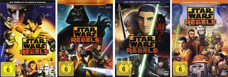 14 DVDs * STAR WARS REBELS - KOMPLETTE SERIE - STAFFEL 1 - 4 IM SET # NEU OVP § - Bild 1 von 1