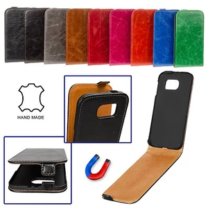 ^ Echt Leder Flip Case Cover Handy Tasche für Samsung Galaxy Trend Lite SURAZO ® - Bild 1 von 22