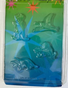 LIFE OF THE PARTY 4 Molds for Soap Dinosaurs 1999 Made in USA New w Instructions - Picture 1 of 3