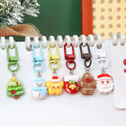 Christmas Keychains Cute Cartoon Pendant Key Rings Bag Decor Christmas Gif: